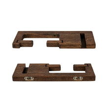 Load image into Gallery viewer, Wood Toilet Paper Holder with Phone Shelf, Wall Mounted Oak Roll Holder for Bathroom, Minimalist Toilet Paper Storage