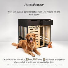Load image into Gallery viewer, Personalized wooden dog house
