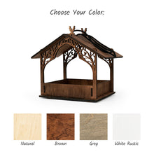 Load image into Gallery viewer, Handmade Wooden Bird Feeder, Personalized Outdoor Decor for Gardens & Patios
