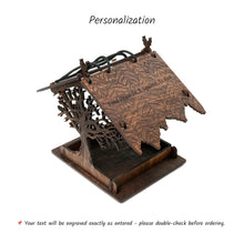 Load image into Gallery viewer, Personalized Wooden Bird Feeder, Decorative Hanging Feeder for Gardens and Outdoor Spaces