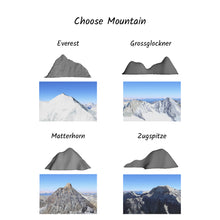 Load image into Gallery viewer, Personalized Mount Everest Wooden Mountain Shelf, Floating Wall Decor