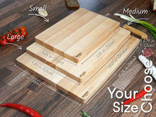 Load image into Gallery viewer, Hard Natural Ashwood Block Cutting Board (3 sizes, 3 colors )