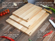 Load image into Gallery viewer, Hard Natural Ashwood Block Cutting Board (3 sizes, 3 colors )