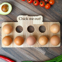 Load image into Gallery viewer, Wooden Tray For Chicken Eggs (3 colors)