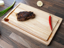 Load image into Gallery viewer, Wooden Ashwood Cutting Board With Juice Groove