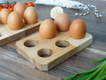 Load image into Gallery viewer, Wooden Chicken Egg Holders (2 sizes, 3 colors)