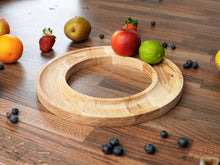 Load image into Gallery viewer, Natural Wood Fruit Bowl Kitchen Decor