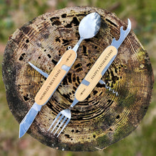 Load image into Gallery viewer, Wooden Pocket Multitool (Personalization)