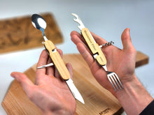 Load image into Gallery viewer, Wooden Pocket Multitool (Personalization)