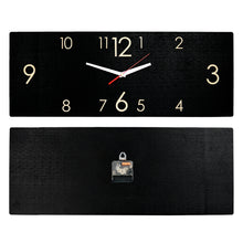 Load image into Gallery viewer, Wooden Wall Clock Black (2 Sizes)
