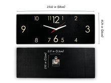 Load image into Gallery viewer, Wooden Wall Clock Black (2 Sizes)