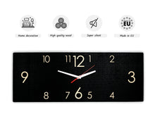 Load image into Gallery viewer, Wooden Wall Clock Black (2 Sizes)