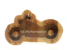 Load image into Gallery viewer, Wooden Piggy Bank Motorcycle (Engraving)