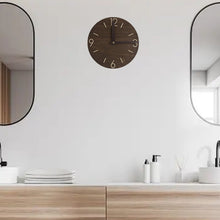 Load image into Gallery viewer, Wooden Clock, Unique Round Wooden Clock