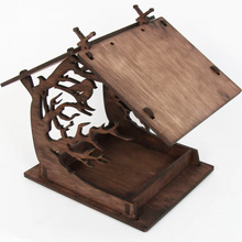 Load image into Gallery viewer, Wooden bird feeder "Sitting Bird"