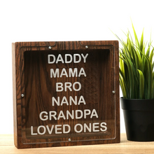 Load image into Gallery viewer, Wooden Piggy Bank Square (Square, Engraving)