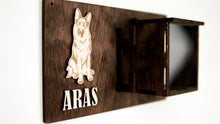 Load image into Gallery viewer, Dog leash holder - wooden dog leash hanger