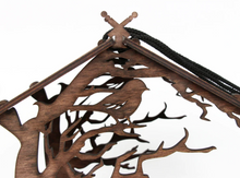 Load image into Gallery viewer, Wooden bird feeder "Sitting Bird"