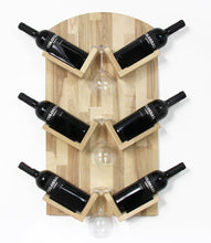 Load image into Gallery viewer, Wine bottle holder - Wooden wine bottle holder