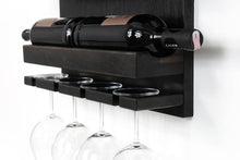 Load image into Gallery viewer, Wine Rack - Wooden Wall Wine Bottle Rack