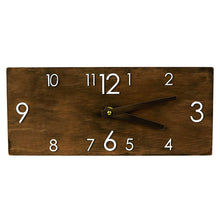 Load image into Gallery viewer, Wall Clock, Wood Rectangular Wall Clock
