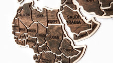 Load image into Gallery viewer, Wooden Word Map - Wood Wall World Map Two Layered