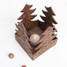 Load image into Gallery viewer, candle candle holder - wood candle box