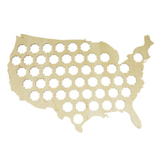 Load image into Gallery viewer, Wall Map Of US, Beer Cap Collecting Board