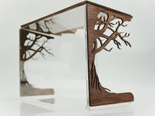 Load image into Gallery viewer, Wooden bird feeder "Transparent" with organic glass