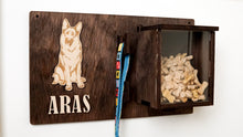 Load image into Gallery viewer, Dog leash holder - wooden dog leash hanger