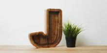 Load image into Gallery viewer, Wooden Piggy Bank Letter  (L, A-Z, Engraving)