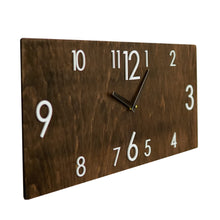 Load image into Gallery viewer, Big Wall Clock, Wood Rectangular Wall Clock