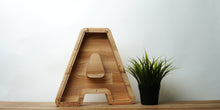 Load image into Gallery viewer, Wooden Piggy Bank Letter  (Large, A-Z, Engraving)