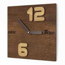 Load image into Gallery viewer, Wooden Clock - Wood Wall Clock