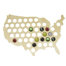 Load image into Gallery viewer, Wall Map Of US, Beer Cap Collecting Board