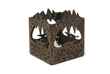 Load image into Gallery viewer, candle bottle holder - wood candle box