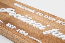 Load image into Gallery viewer, Family Name Board - Wooden Name Display Sign