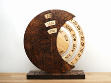 Load image into Gallery viewer, Wooden Desk Calendar