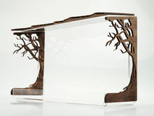 Load image into Gallery viewer, Wooden bird feeder "Transparent" with organic glass