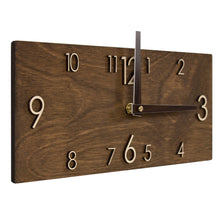 Load image into Gallery viewer, Wall Clock, Wood Rectangular Wall Clock