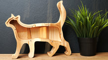 Load image into Gallery viewer, Wooden Piggy Bank Cat (Engraving)