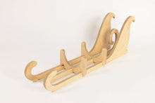 Load image into Gallery viewer, bottle holder - wood candle box sled