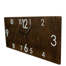 Load image into Gallery viewer, Big Wall Clock, Wood Rectangular Wall Clock