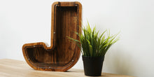 Load image into Gallery viewer, Wooden Piggy Bank Letter  (Large, A-Z, Engraving)