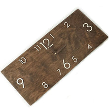 Load image into Gallery viewer, Big Wall Clock, Wood Rectangular Wall Clock