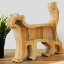 Load image into Gallery viewer, Wooden Piggy Bank Cat (Engraving)