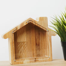 Load image into Gallery viewer, Wooden Piggy Bank House (Engraving)