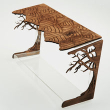 Load image into Gallery viewer, Wooden bird feeder "Transparent" with organic glass