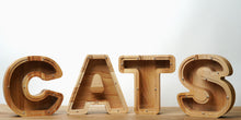 Load image into Gallery viewer, Wooden Piggy Bank Letter  (Small, A-Z, Engraving)