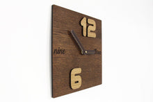 Load image into Gallery viewer, Wooden Clock - Wood Wall Clock